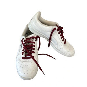 Puma G Vilas L2 Sneakers Size 8.5 White Leather RARE.